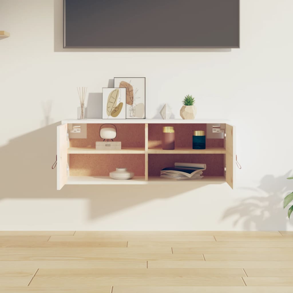 Nástěnná Skříňka 80 X 30 X 30 Cm Masivní Borové Dřevo