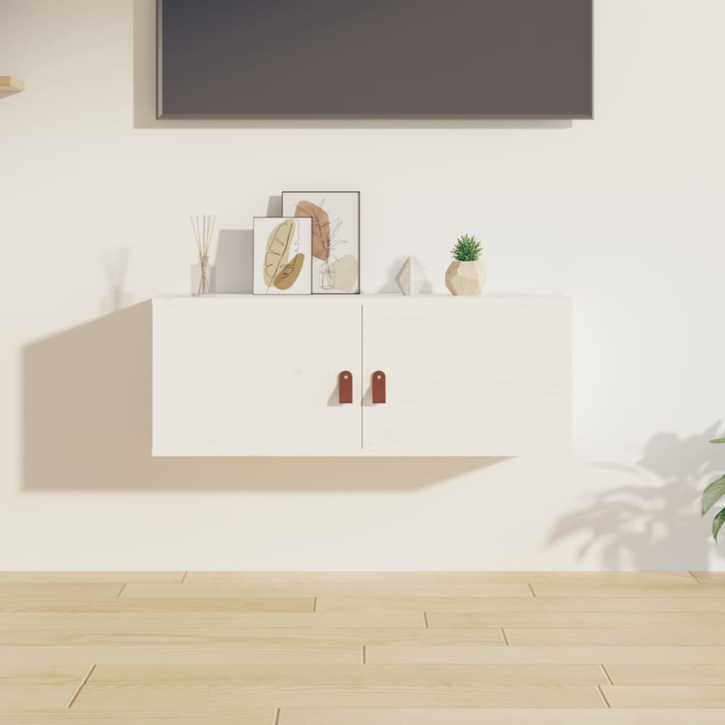 Nástěnná Skříňka 80 X 30 X 30 Cm Masivní Borové Dřevo