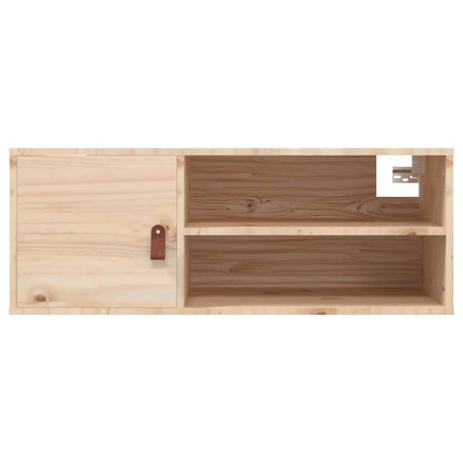 Nástěnná Skříňka 80 X 30 X 30 Cm Masivní Borové Dřevo