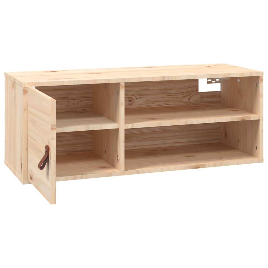 Nástěnná Skříňka 80 X 30 X 30 Cm Masivní Borové Dřevo