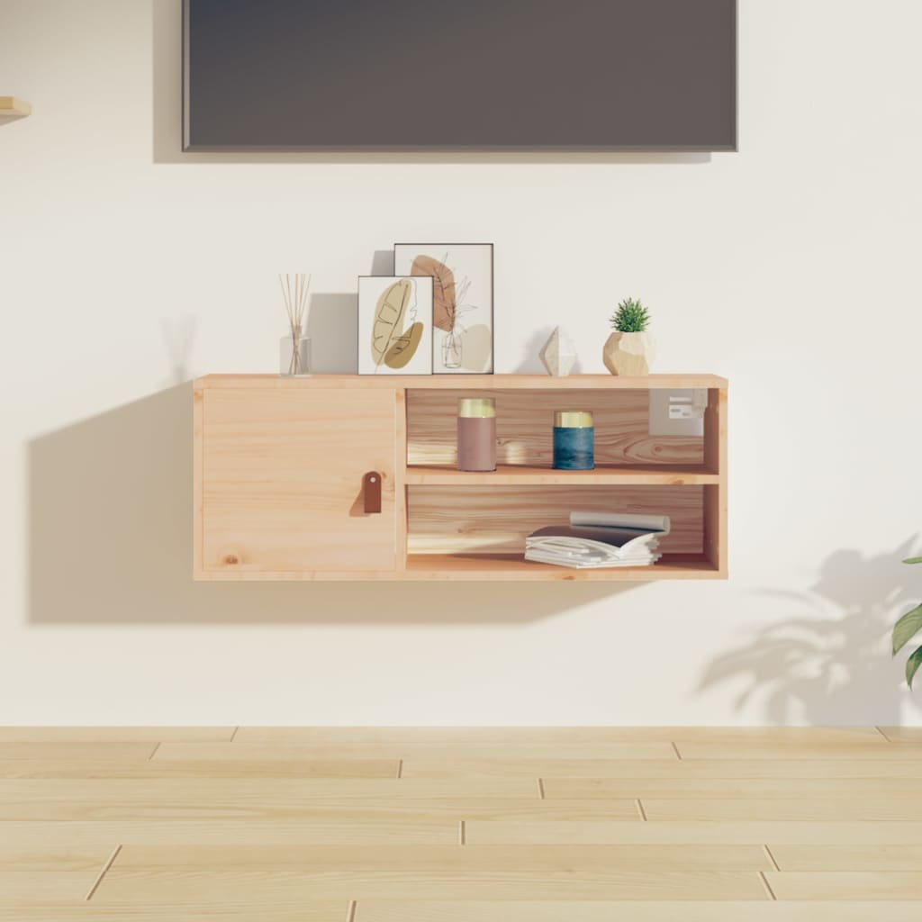 Nástěnná Skříňka 80 X 30 X 30 Cm Masivní Borové Dřevo