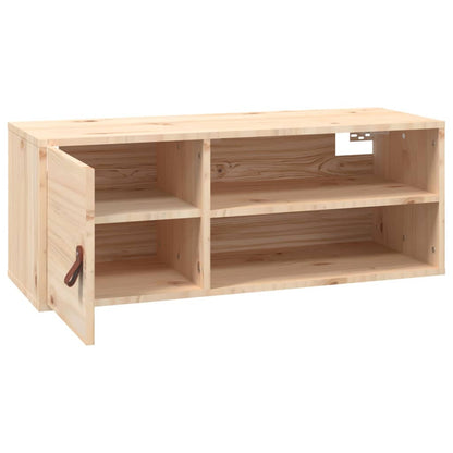 Nástěnné Skříňky 2 Ks 80 X 30 X 30 Cm Masivní Borové Dřevo