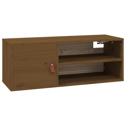Nástěnné Skříňky 2 Ks Medově Hnědé 80X30X30 Cm Masivní Borovice