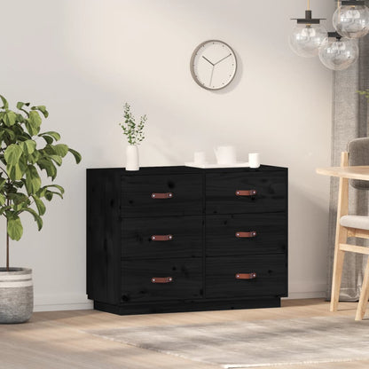 Příborník Šedý 100 X 40 X 75 Cm Masivní Borové Dřevo