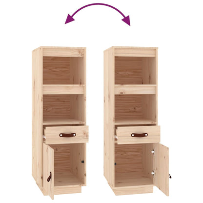 Skříň Highboard 34 X 40 X 108,5 Cm Masivní Borové Dřevo