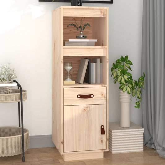 Skříň Highboard 34 X 40 X 108,5 Cm Masivní Borové Dřevo