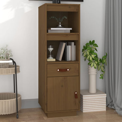 Skříň Highboard 34 X 40 X 108,5 Cm Masivní Borové Dřevo