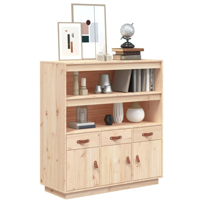 Skříň Highboard 100X40X108,5 Cm Masivní Borové Dřevo