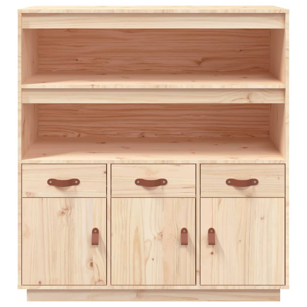 Skříň Highboard 100X40X108,5 Cm Masivní Borové Dřevo