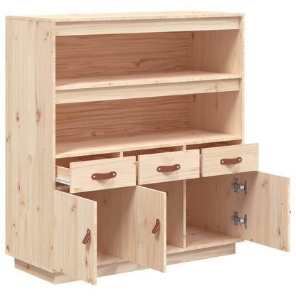 Skříň Highboard 100X40X108,5 Cm Masivní Borové Dřevo