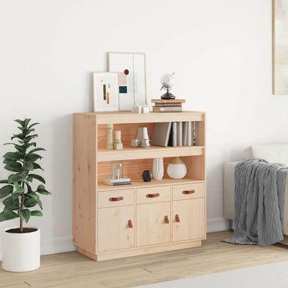 Skříň Highboard 100X40X108,5 Cm Masivní Borové Dřevo