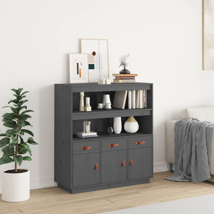 Skříň Highboard 100X40X108,5 Cm Masivní Borové Dřevo