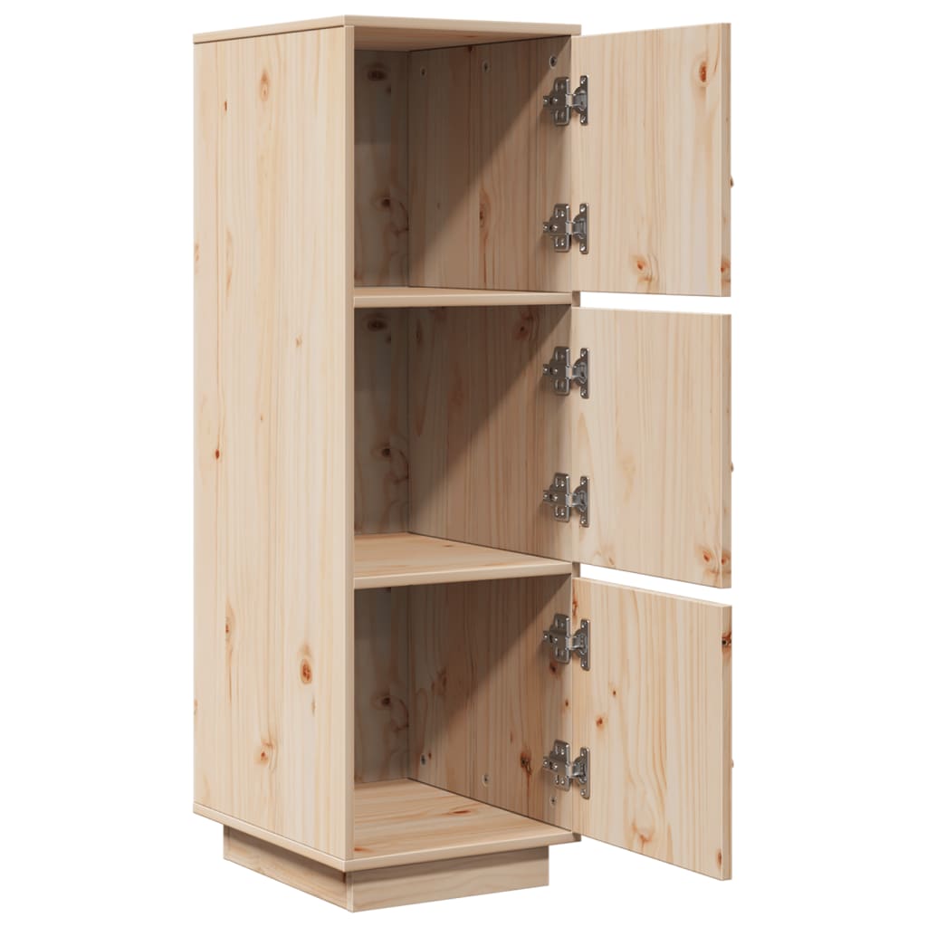 Skříň Highboard 34 X 40 X 108,5 Cm Masivní Borové Dřevo