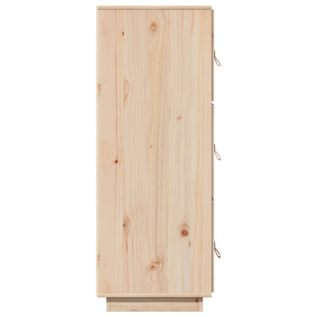 Skříň Highboard 34 X 40 X 108,5 Cm Masivní Borové Dřevo