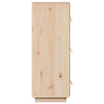 Skříň Highboard 34 X 40 X 108,5 Cm Masivní Borové Dřevo
