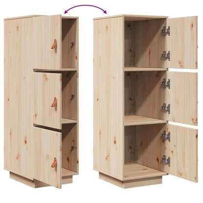 Skříň Highboard 34 X 40 X 108,5 Cm Masivní Borové Dřevo