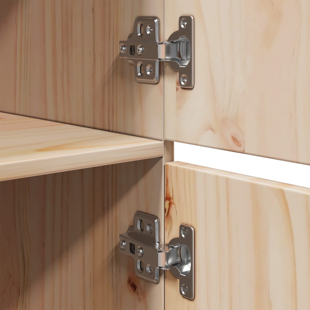 Skříň Highboard 34 X 40 X 108,5 Cm Masivní Borové Dřevo