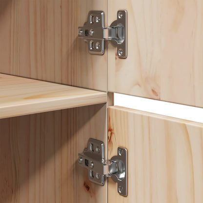 Skříň Highboard 34 X 40 X 108,5 Cm Masivní Borové Dřevo