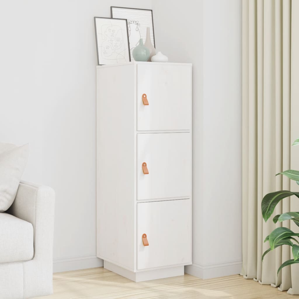 Skříň Highboard 34 X 40 X 108,5 Cm Masivní Borové Dřevo