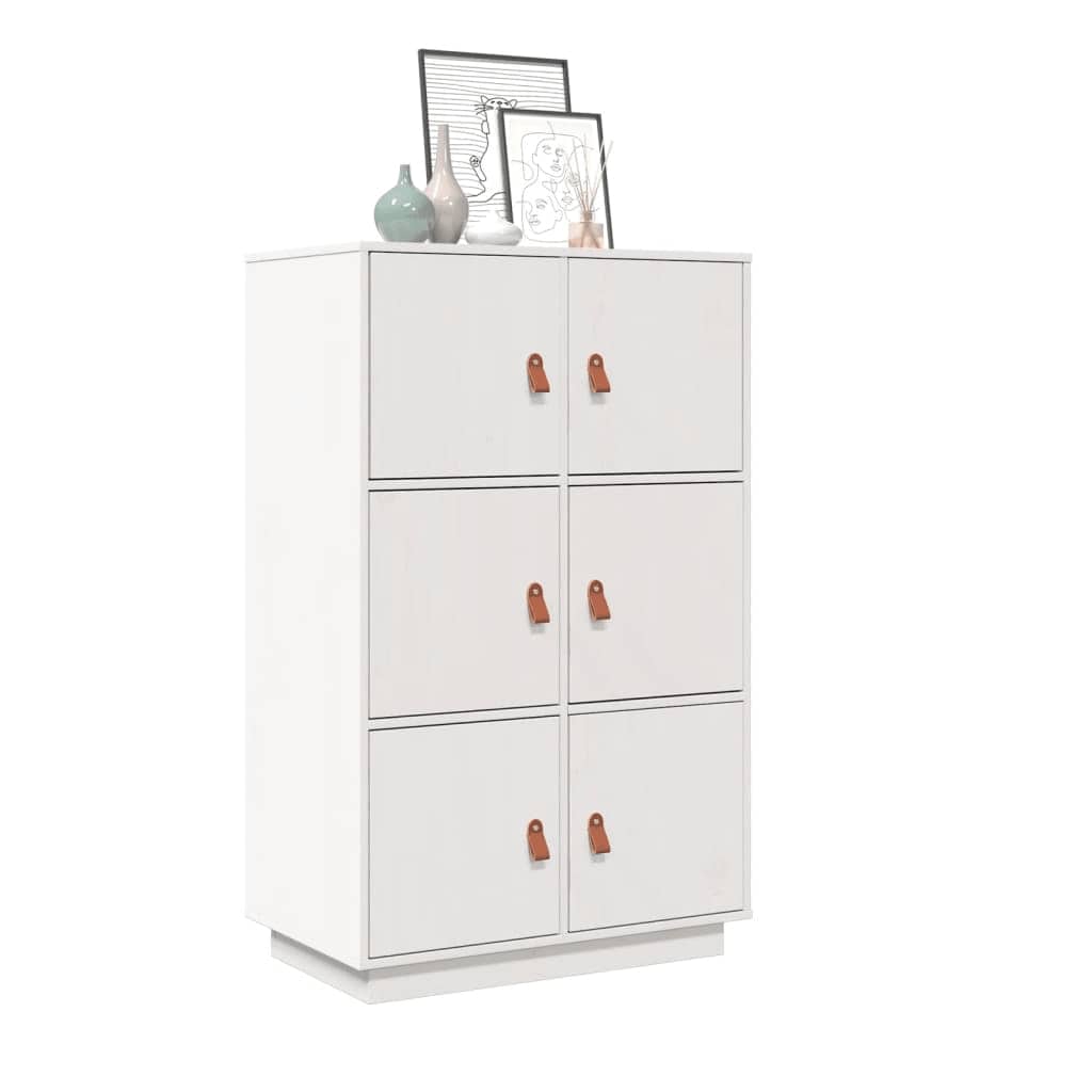 Skříň Highboard Medově Hnědá 67X40X108,5 Cm Masivní Borovice