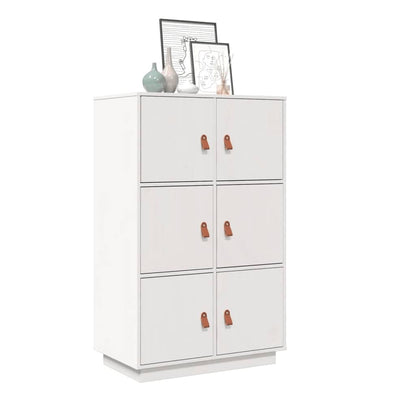 Skříň Highboard Medově Hnědá 67X40X108,5 Cm Masivní Borovice