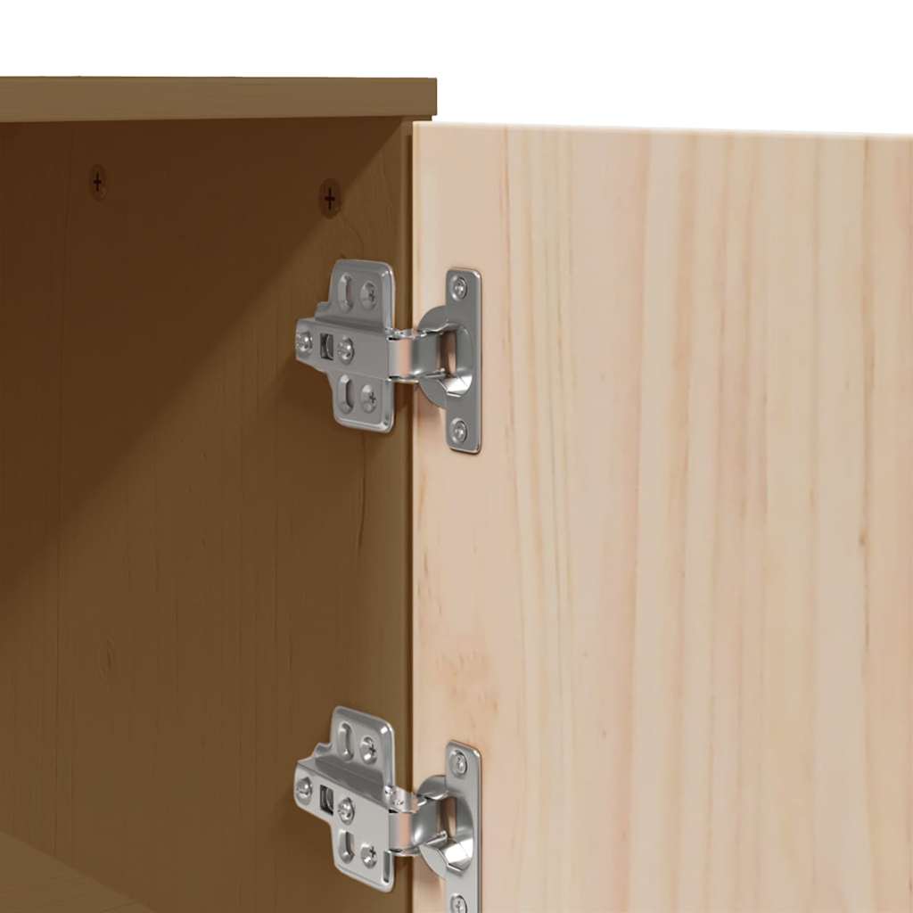 Skříň Highboard Medově Hnědá 67X40X108,5 Cm Masivní Borovice