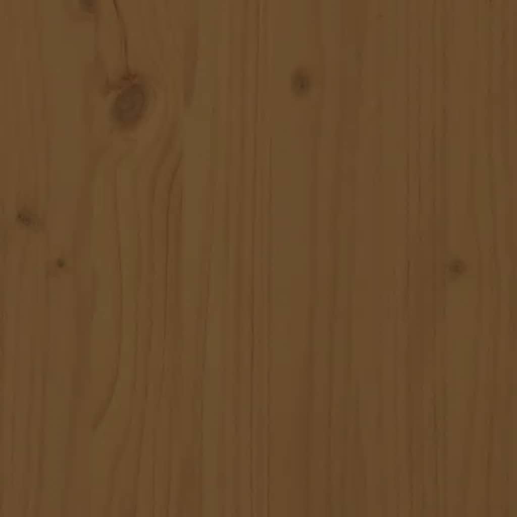 Skříň Highboard Medově Hnědá 67X40X108,5 Cm Masivní Borovice
