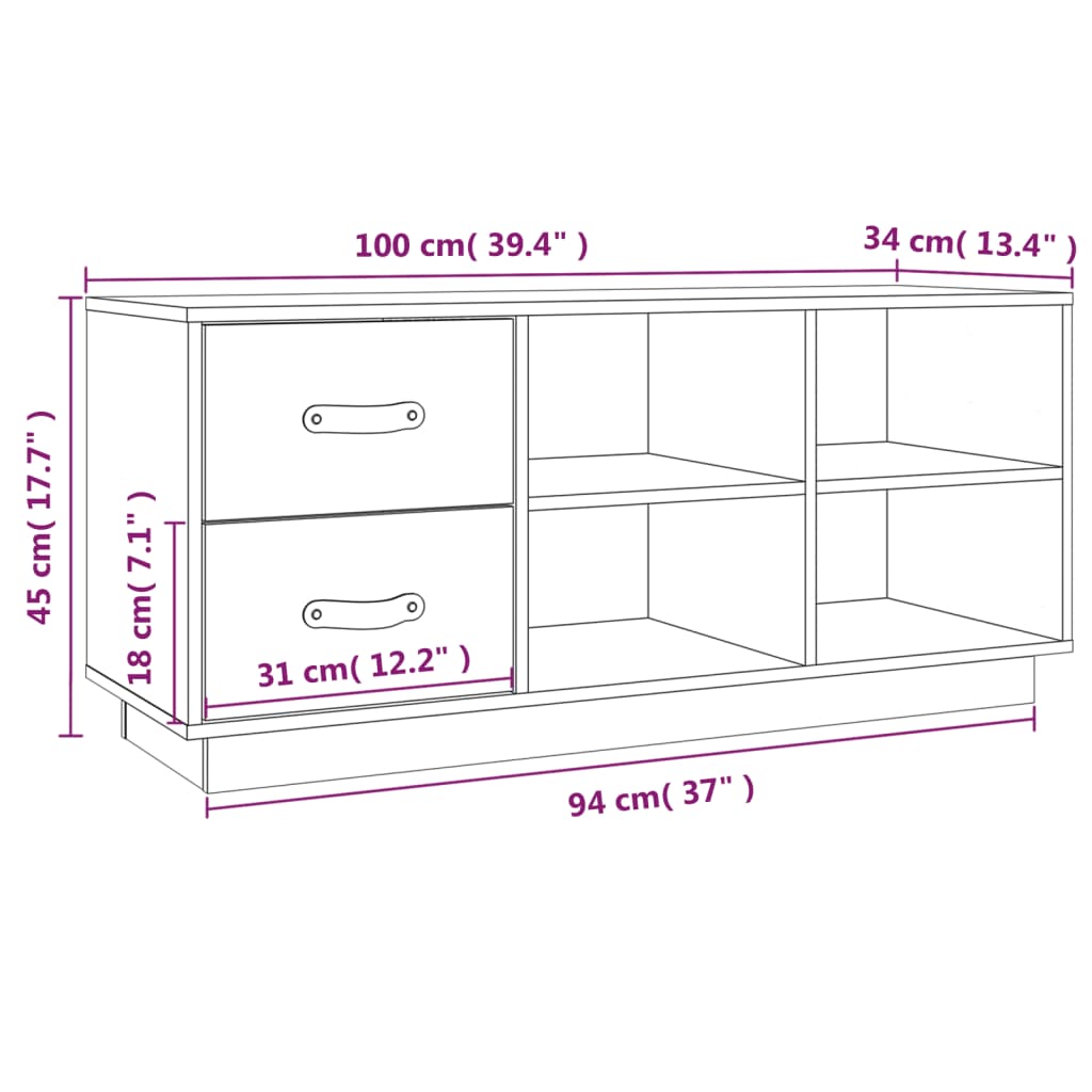 Lavice S Botníkem 100 X 34 X 45 Cm Masivní Borové Dřevo
