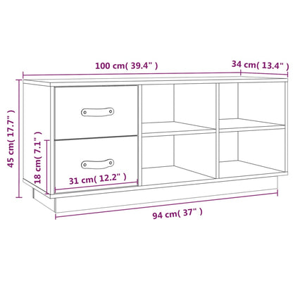 Lavice S Botníkem 100 X 34 X 45 Cm Masivní Borové Dřevo
