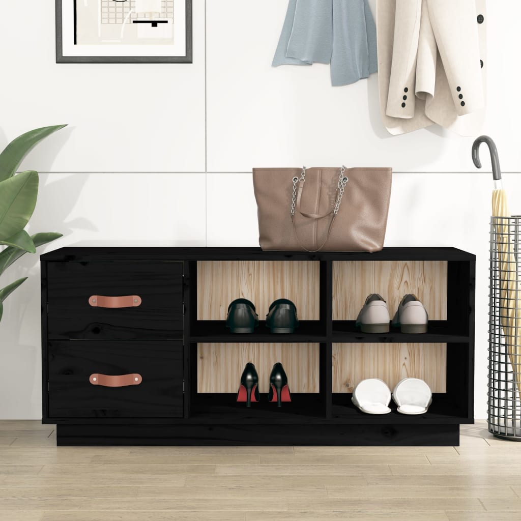 Lavice S Botníkem 100 X 34 X 45 Cm Masivní Borové Dřevo