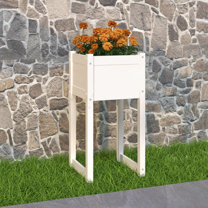Truhlík Bílý 40 X 40 X 52,5 Cm Masivní Borové Dřevo Bílá