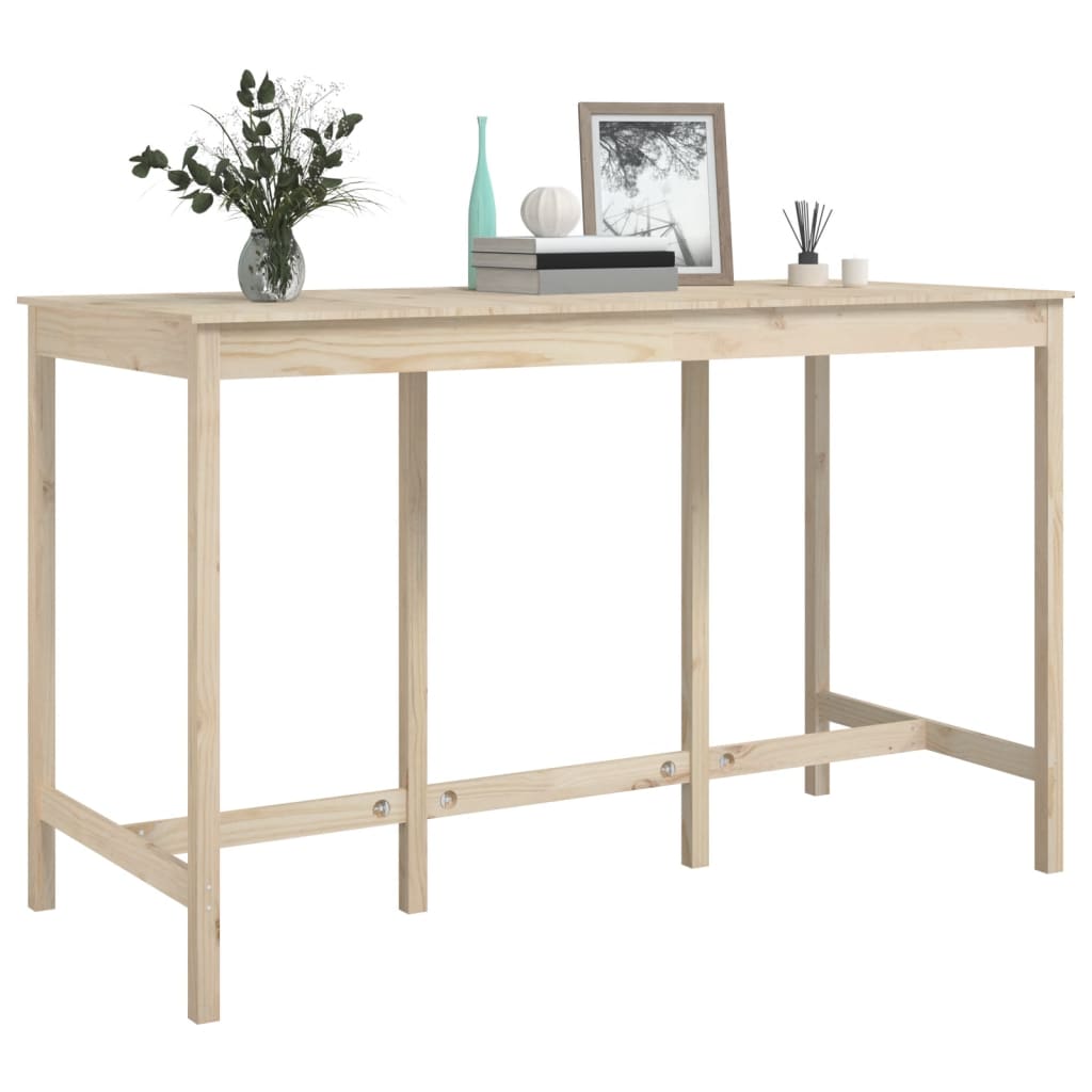 Barový Stůl 180 X 80 X 110 Cm Masivní Borové Dřevo