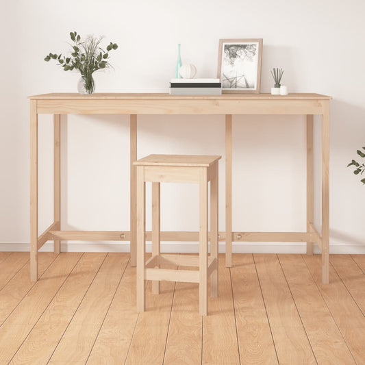 Barový Stůl 180 X 80 X 110 Cm Masivní Borové Dřevo