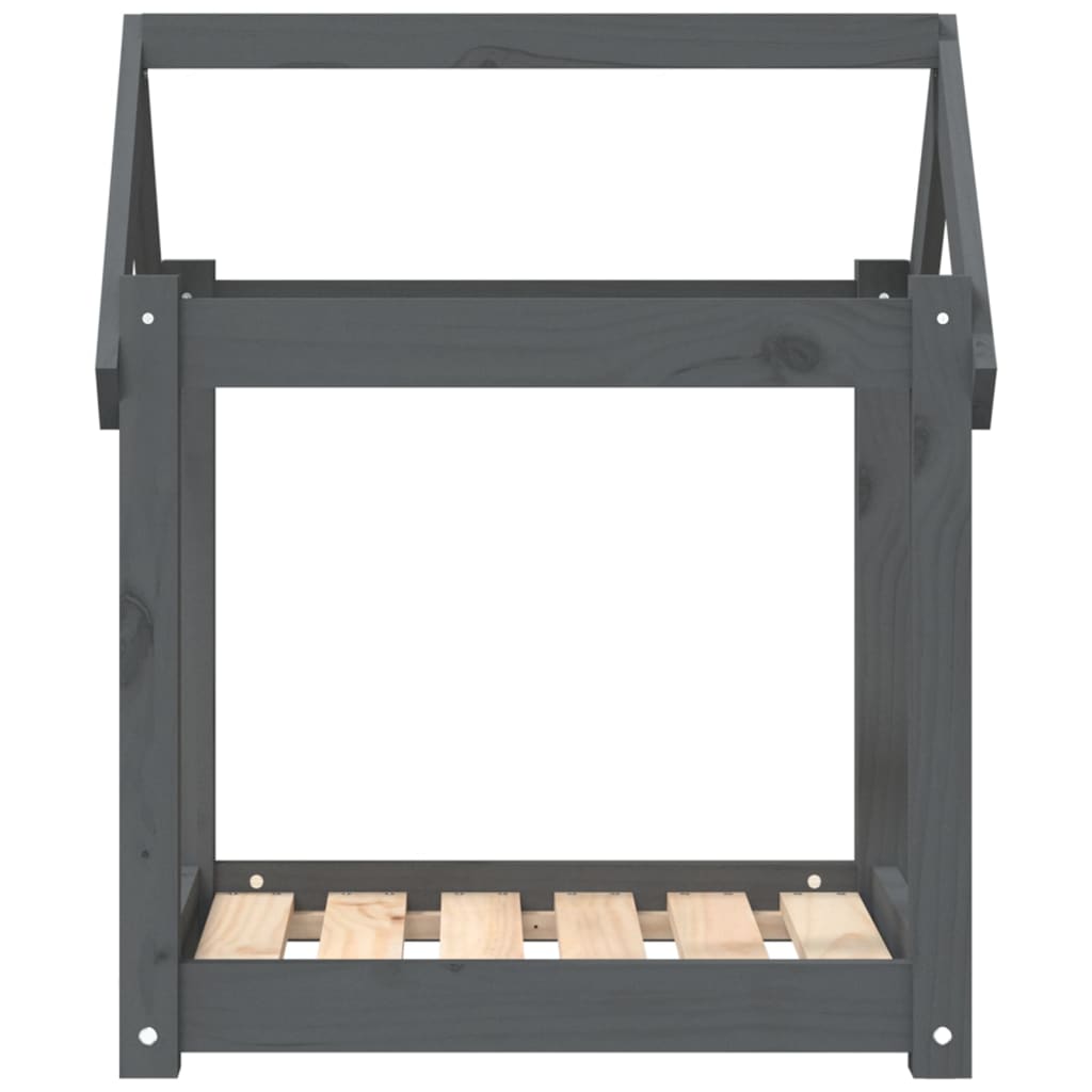 Pelíšek Pro Psy Šedý Masivní Borovice