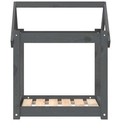 Pelíšek Pro Psy Šedý Masivní Borovice