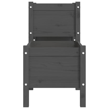 Truhlík Šedý 178,5 X 44 X 75 Cm Masivní Borové Dřevo