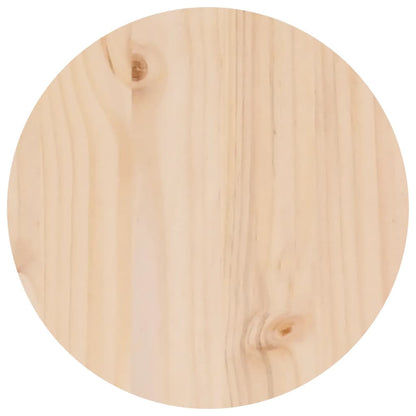 Konferenční Stolek Ø 35 X 35 Cm Masivní Borové Dřevo