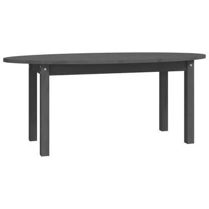 Konferenční Stolek Šedý 110 X 55 X 45 Cm Masivní Borové Dřevo