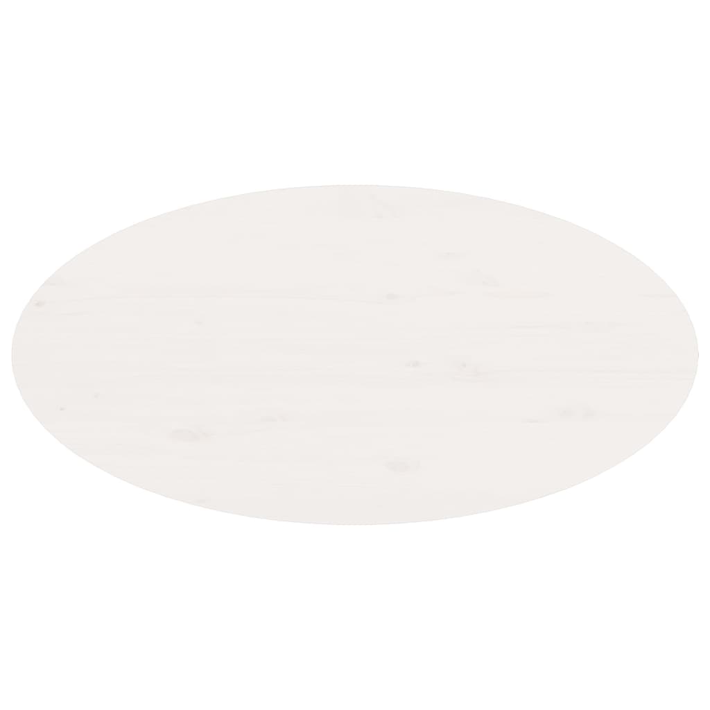 Konferenční Stolek Bílý 80 X 40 X 35 Cm Masivní Borové Dřevo