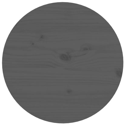 Konferenční Stolek Šedý Masivní Borové Dřevo