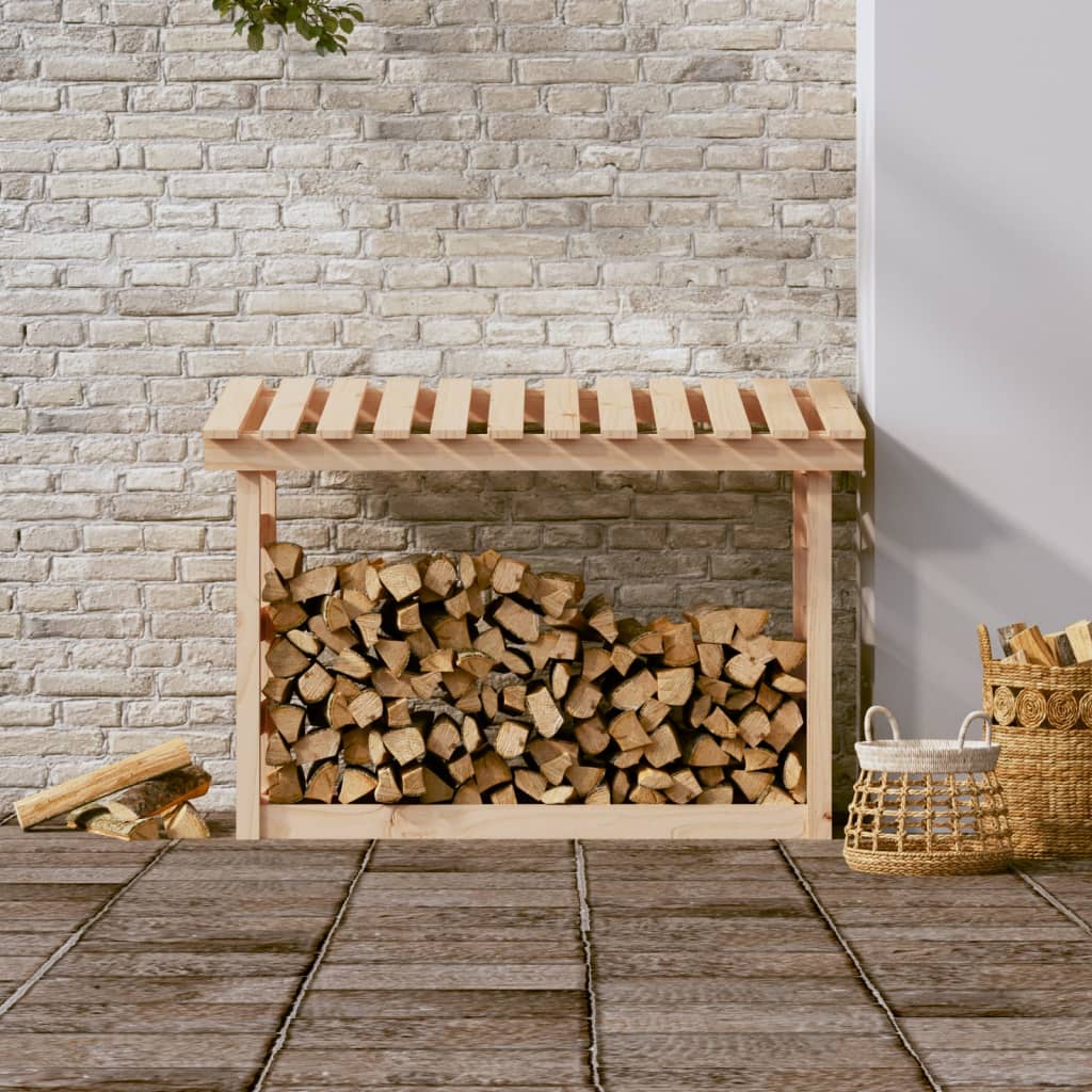 Stojan Na Dřevo 108X64,5X110 Cm Masivní Borovice