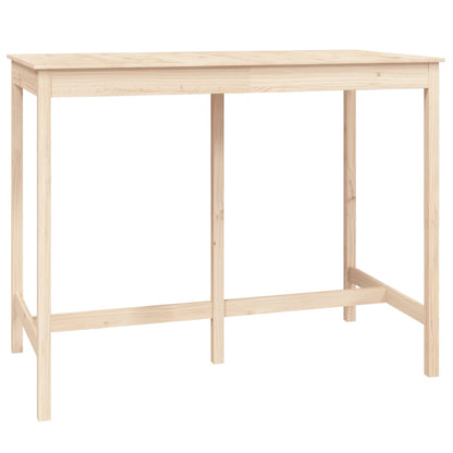 7Dílný Barový Set Masivní Borové Dřevo