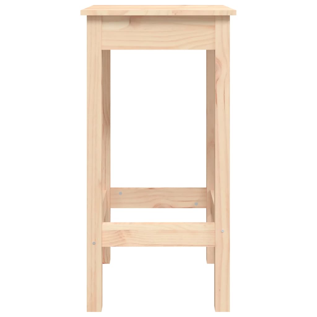 3Dílný Barový Set Masivní Borové Dřevo