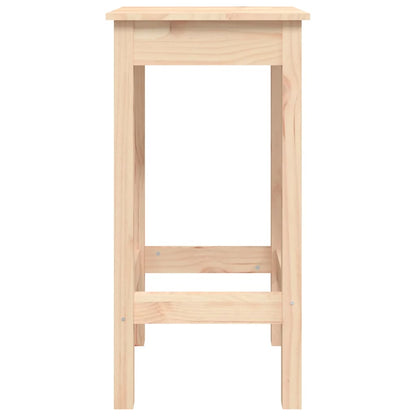 3Dílný Barový Set Masivní Borové Dřevo