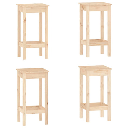 5Dílný Barový Set Masivní Borové Dřevo