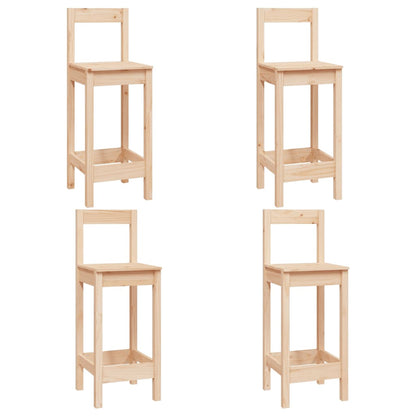 5Dílný Barový Set Masivní Borové Dřevo