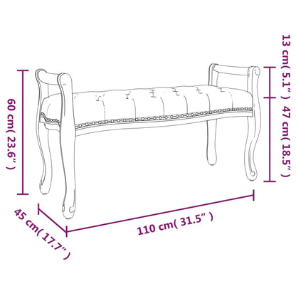 Lavice Tmavě Šedá Textil