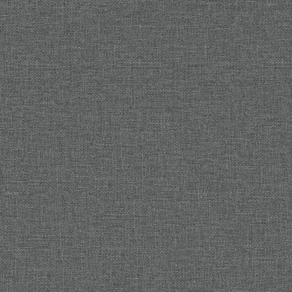 Jídelní Židle Tmavě Šedá Textil