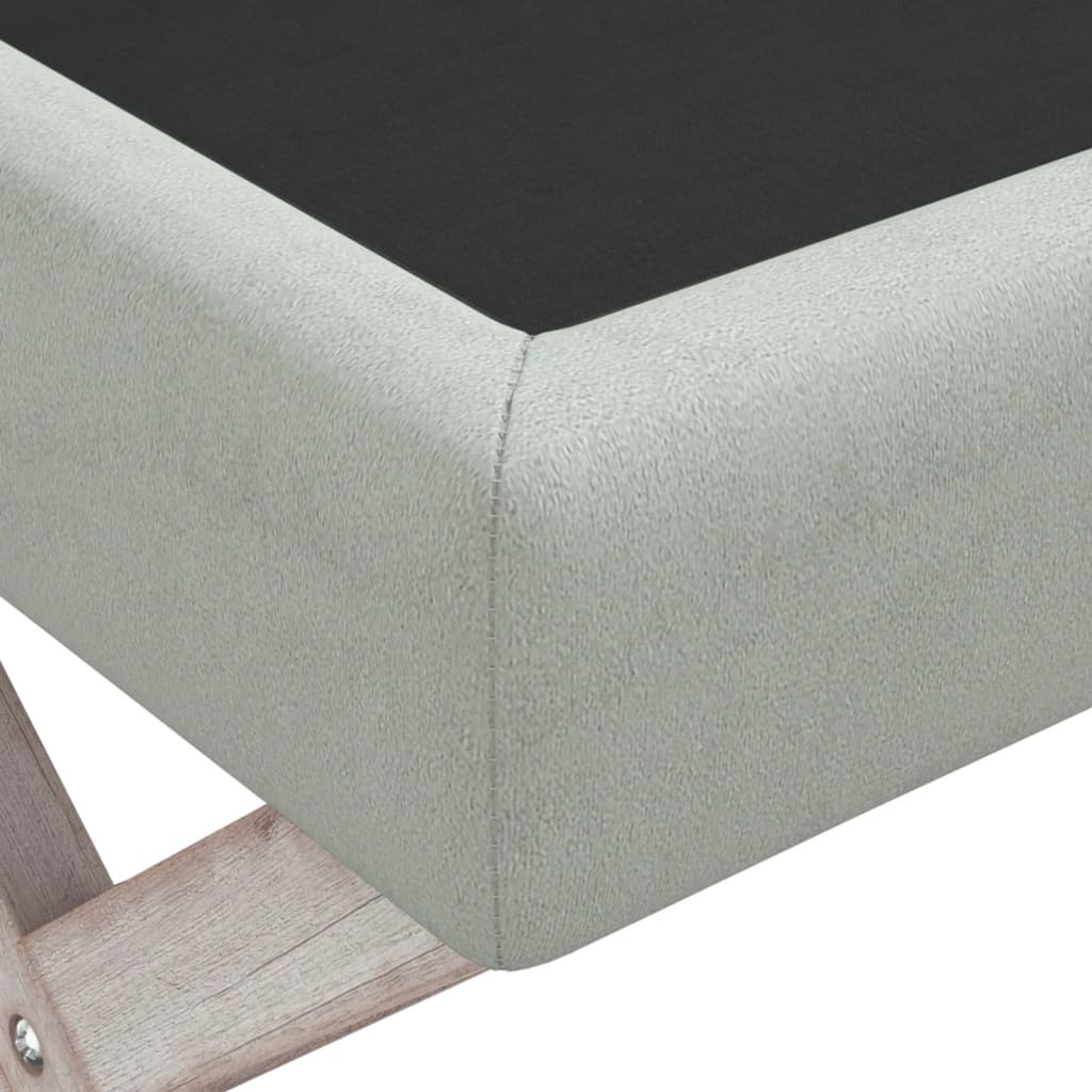 Stolička S Úložným Prostorem Světle Šedá 110X45X49 Cm Samet