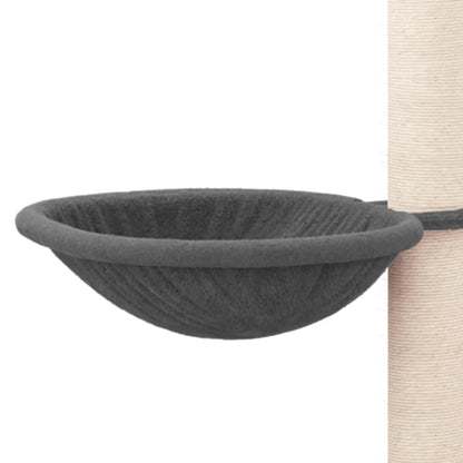 Škrabadlo Pro Kočky Se Sisalovými Sloupky Tmavě Šedé 94,5 Cm